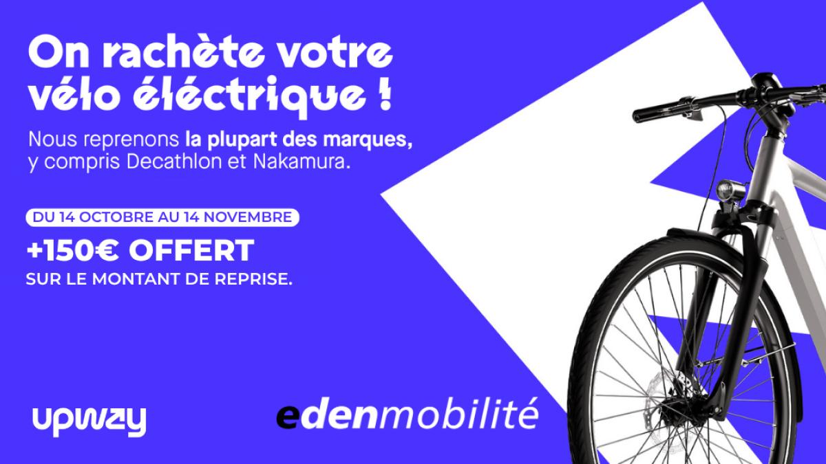 Le mois de la reprise : edenmobilité rachète votre vélo électrique