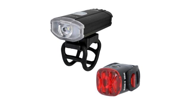 Kheax Kit éclairage vélo avant et arrière MIRZA 150L / NASH II 20L USB