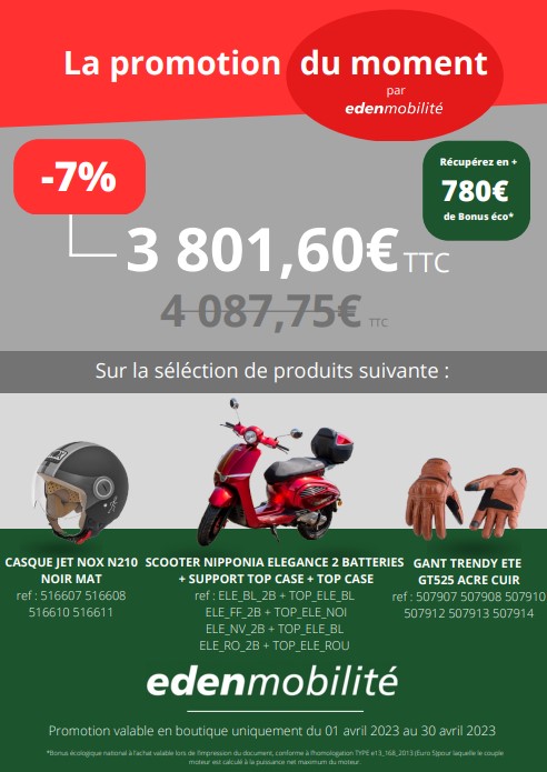 Offre commerciale scooter électrique